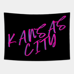 Kansas City Hot Pink Design Tapestry