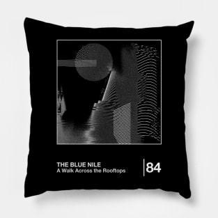 The Blue Nile / Minimalist Style Graphic Design Pillow