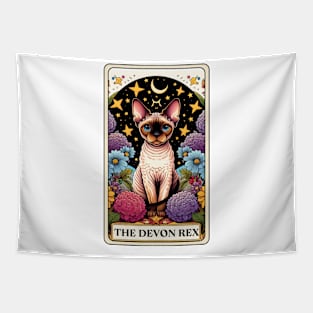 Devon Rex Tarot Card Tapestry