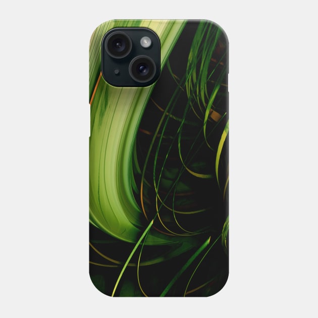 Fractals... 138... Green... Phone Case by AtelierFafard