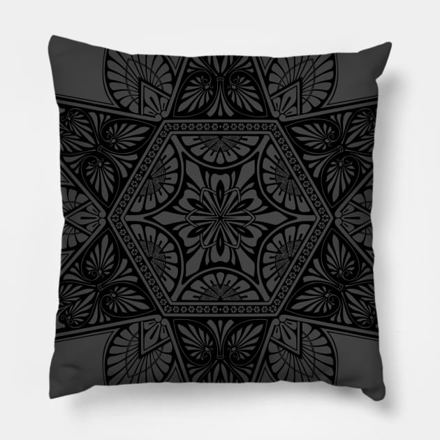 Elegant Vintage Geometrical Design Pillow by AltrusianGrace