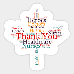 Thank You Healthcare Workers Aufkleber Teepublic De