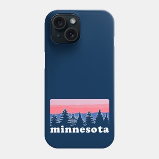 Northern Minnesota Pine Tree Sunset Phone Case