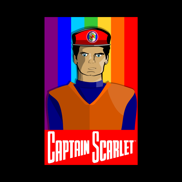 Captain Scarlet Retro Poster Style by LICENSEDLEGIT