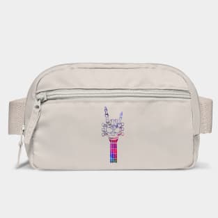Rock 'n Roll Skeleton Hand Guitar design Bag