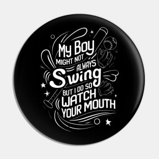 My boy might not always swing but I do Pin