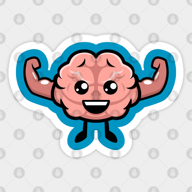 Cute brain cartoon sticker - Cute Brain Emoji - Sticker | TeePublic Cute brain cartoon sticker - Cute Brain Emoji - Sticker | TeePublic