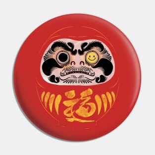 Happy Daruma Pin