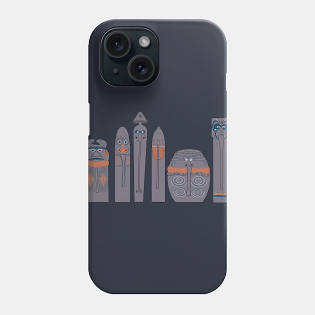 Tikis of Adventureland Phone Case by Lunamis