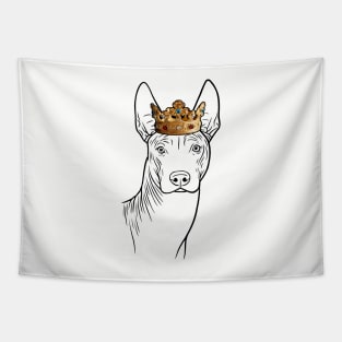 Xoloitzcuintli Dog King Queen Wearing Crown Tapestry