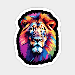 Majestic Lion Pop Art Magnet