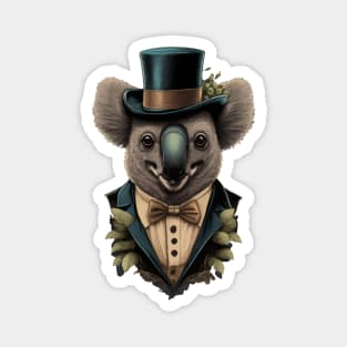 Koala with top hat Magnet