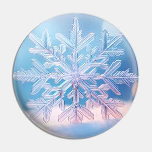 Snow Flake Nature Serene Tranquil Peace Pin