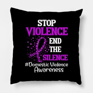 Stop violence end the silence Pillow