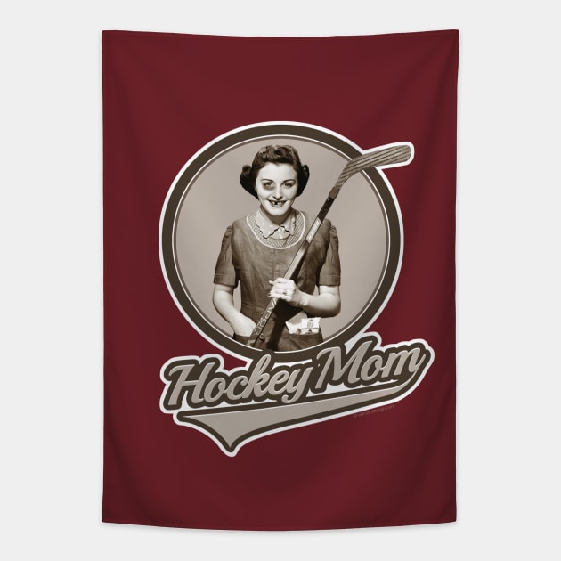 Hockey Mom Tapestry by eBrushDesign