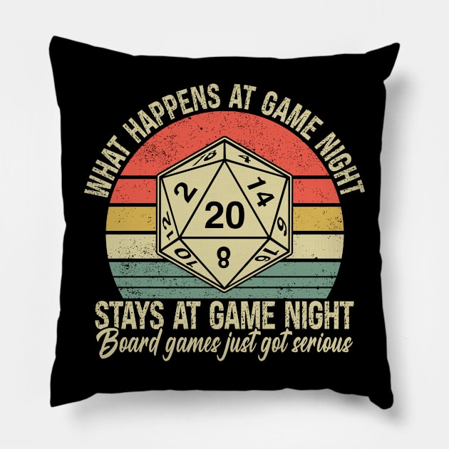 Boardgame Lovers Players Pillow by Wakzs3Arts