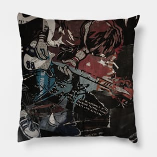 Scott Pilgrim Newspaper Cutout Pillow