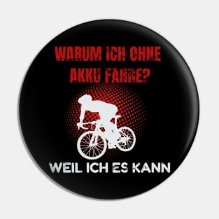 Bike Fahren Ohne Akku Mountainbike Rad Pin