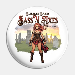 Sass N Axes Pin