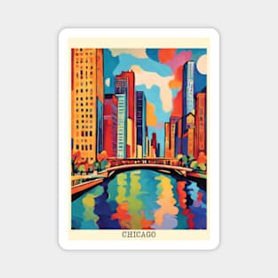 fauvism art of chicago city usa 3 Magnet