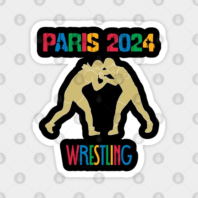 Paris 2024 Magnet by Womens Art Store