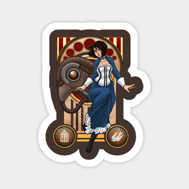 Songbird Bioshock Infinite Bioshock Sticker Teepublic