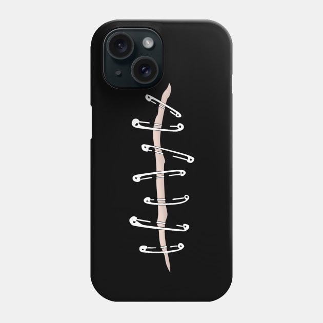 safety pin shirt Phone Case by fall in love on_ink