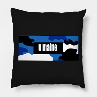 umaine army print design Pillow