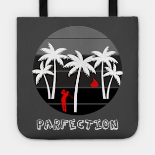 Golf Tee Shirt, Golf, Golf shirt, Golfing tee shirt, Fun golf shirt, golf clothing, Parfection - Sunday RED Edition Tote