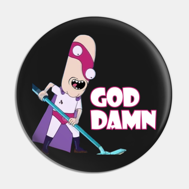Noob Noob God Damn Rick And Morty Pin Teepublic