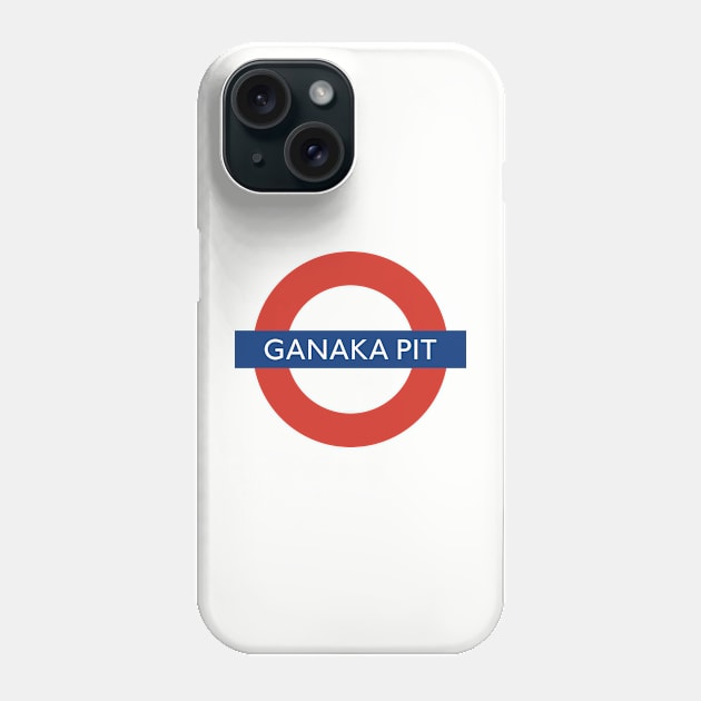 Murderbot Diaries Ganaka Pit Station Roundel London Underground Style Phone Case by jutulen
