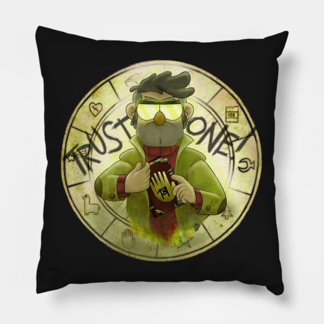 Trust No One. Pillow by BrutalHatter