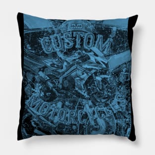 Custom Motorcycles 3 of 5 Pillow