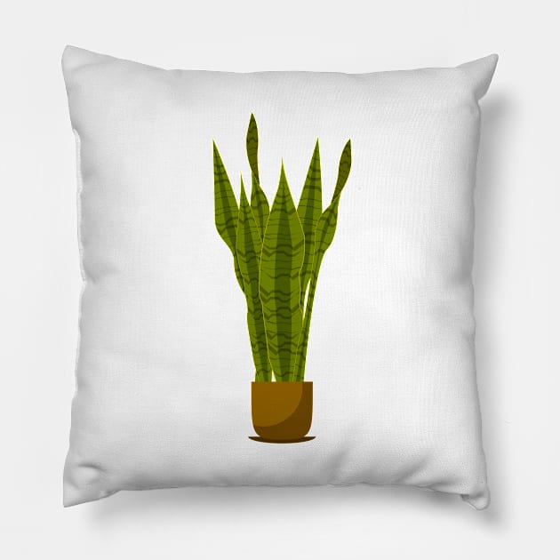 mother in law’s plant Pillow by lisenok