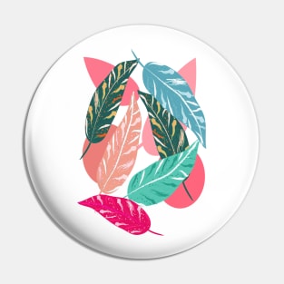 Painted Leaves Pin