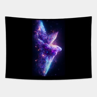 Galactic Wing - The Blue and Purple Nebula Tapestry