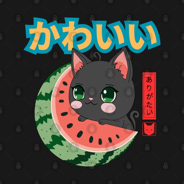 Kawaii Black Cat So Blessed by Donald Agunikyle Merch