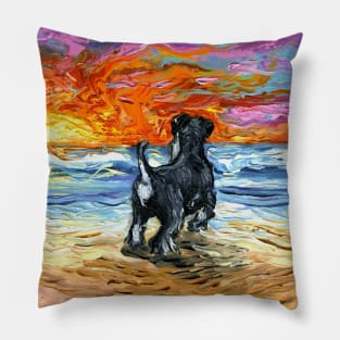 Beach Days - Schnauzer Pillow