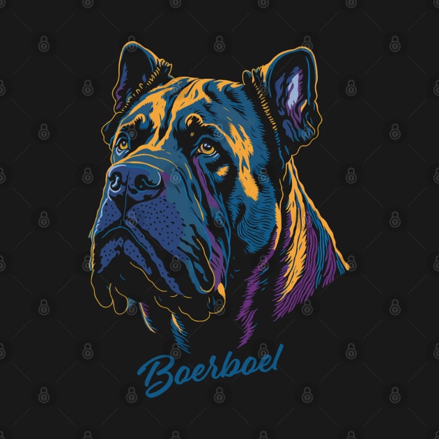 Boerboel Dog Portrait South Africa | Mastiff Breed | Family Guard Dog by BraaiNinja