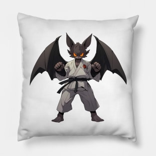Kawaii Style Karate Master Bat Pillow