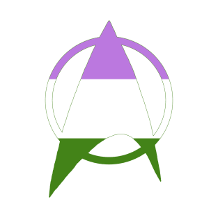 Genderqueer Starfleet Pride T-Shirt