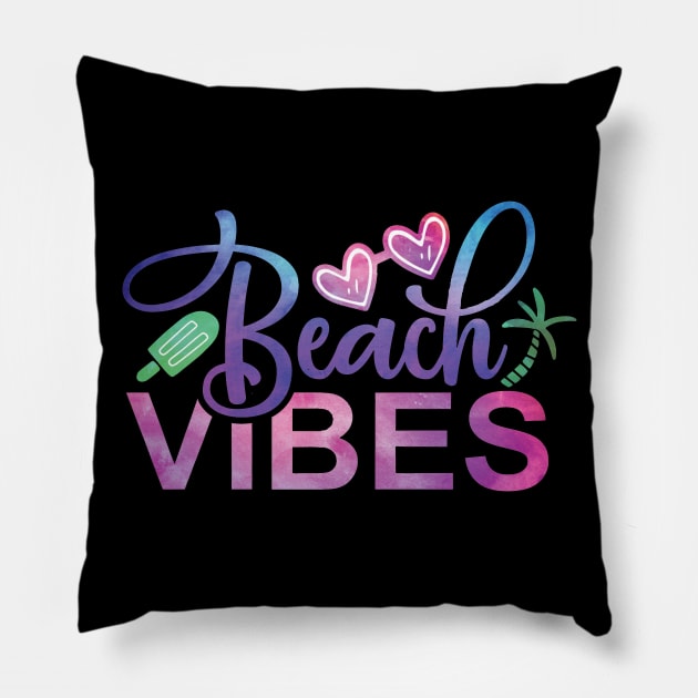 Beach Vibes Pillow by SylwiaArt