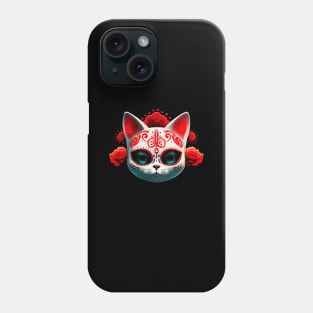 Day Of The Dead Cat Phone Case