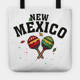 New Mexico T for Men Women Kids, Mexican Maracas Tote