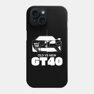 Old vs New GT40 White Outline Phone Case
