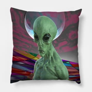 Alien Sunset Pillow