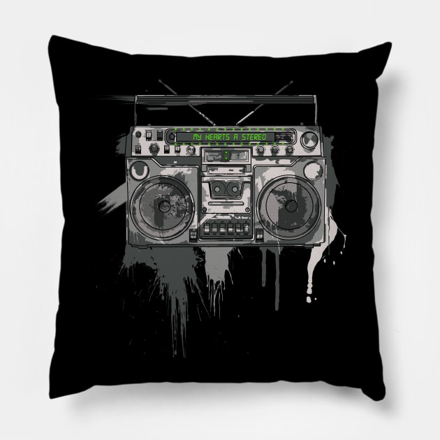 My heart's a stereo Pillow by Pradeep Chauhan