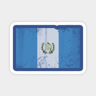 Guatemala Vintage Flag Retro Fade Magnet