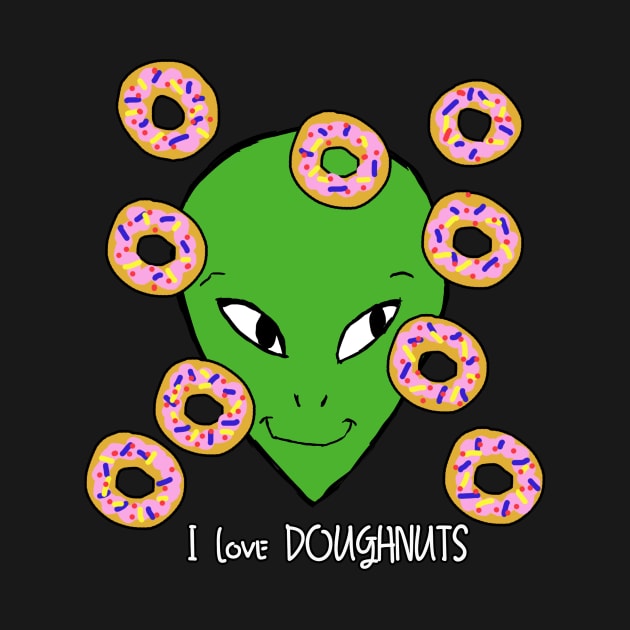 Donut the Alien - I love Doughnuts by magnetrose