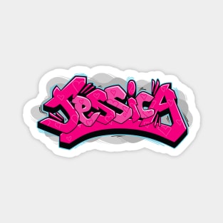 Jessica graffiti name Magnet